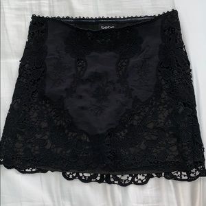 Bebe Black Lace Skirt